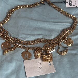 Moschino Gold Charm belt